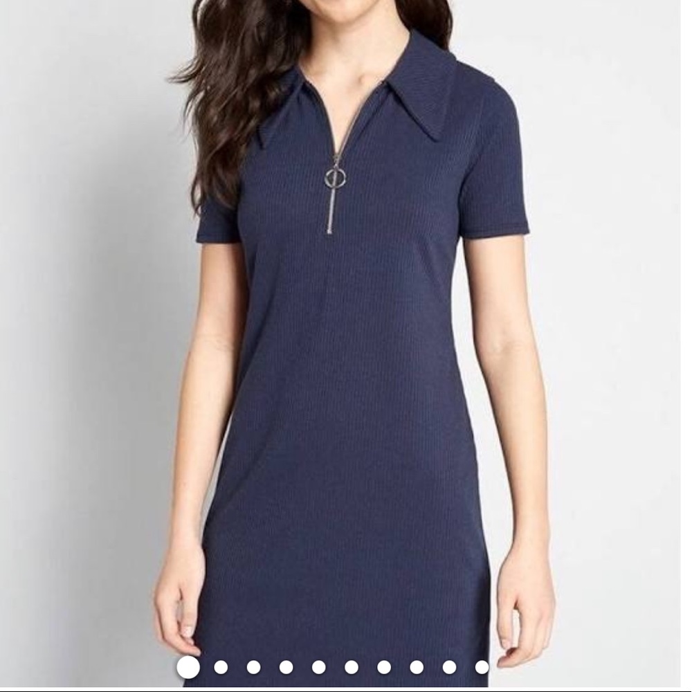 ModCloth Navy Polo match pick shift dress